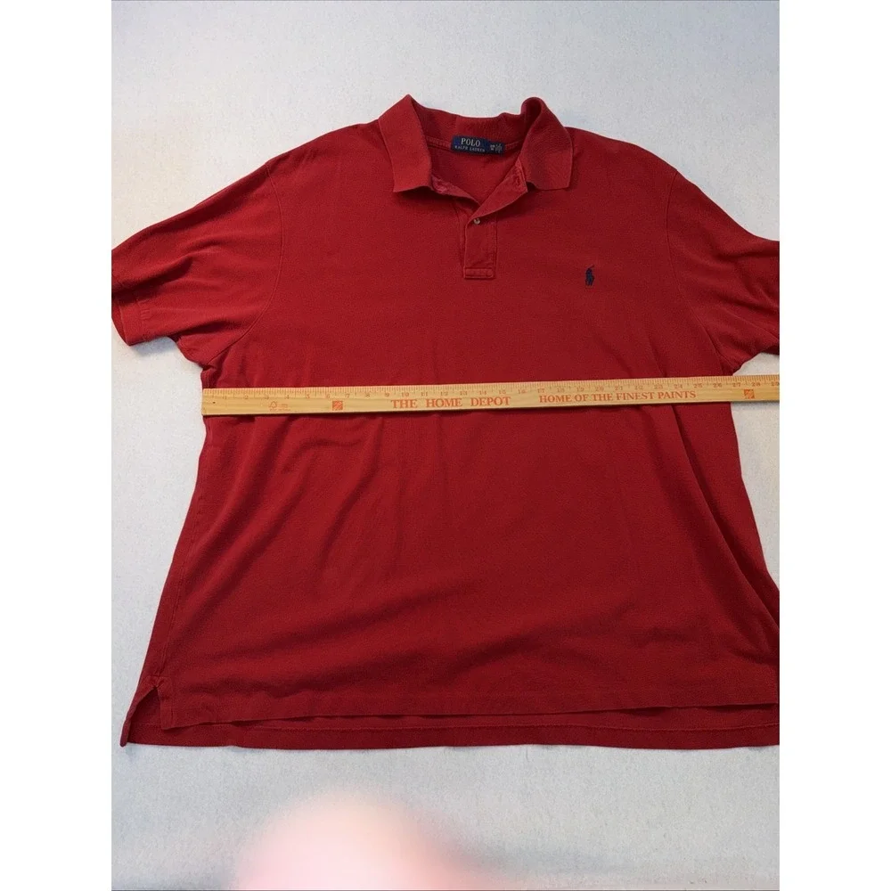 Set Of 3 Ralph Lauren Shirt Mens Size 3XB Blue Short Sleeve Polo Casual Golf‎
